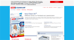 Desktop Screenshot of office-discount.tesa-clean-air.com