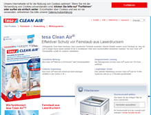 Tablet Screenshot of office-discount.tesa-clean-air.com